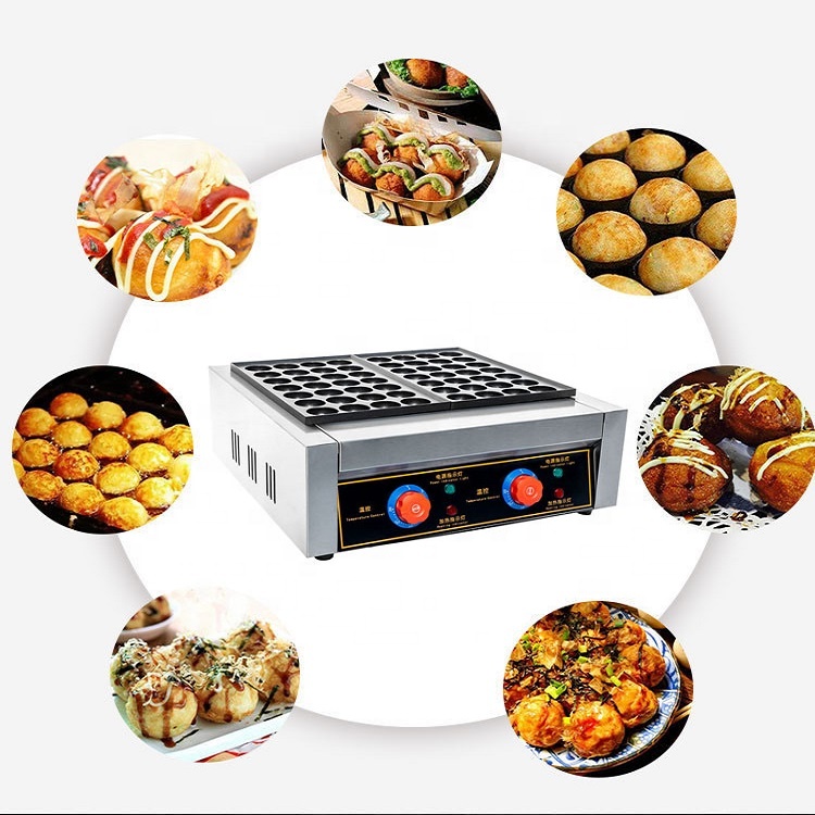 Takoyaki Grill Plate - Elektryczny grill do kulek rybnych, dwupalnikowy