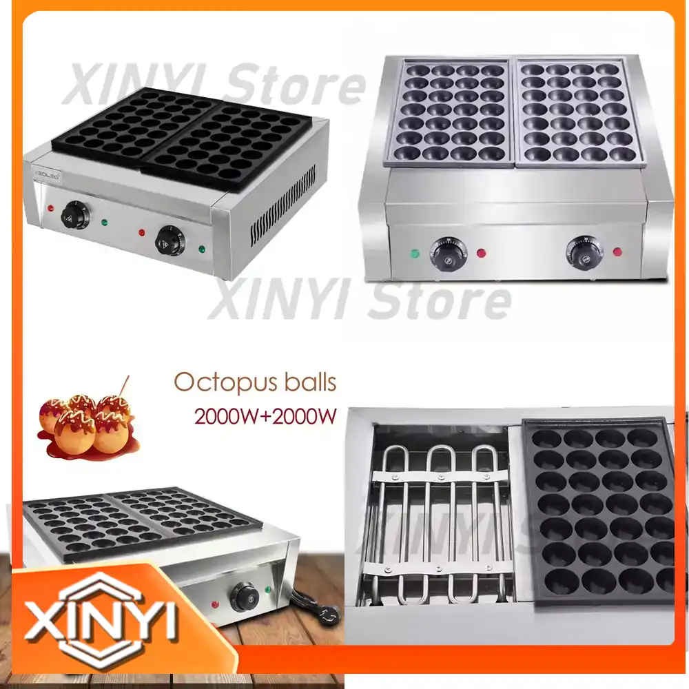 Takoyaki Grill Plate - XEOLEO Profesjonalna Elektryczna Maszyna do Takoyaki